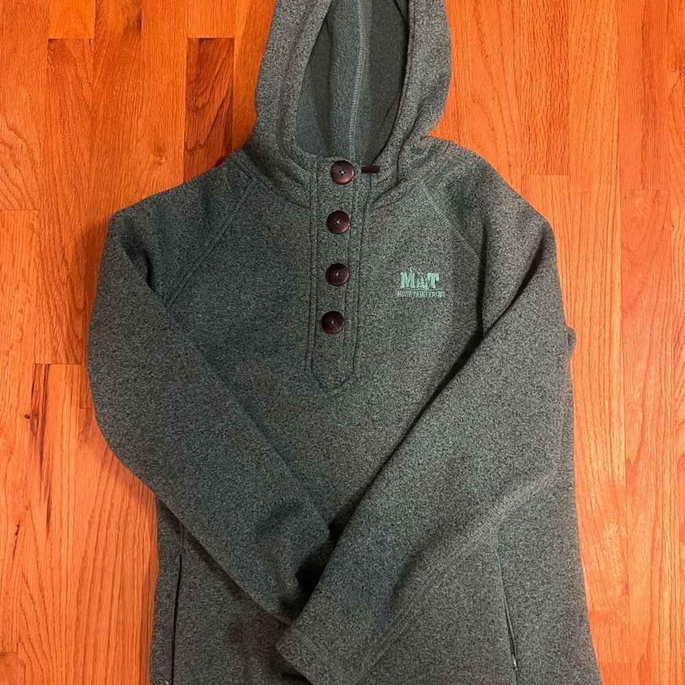Teal women’s fleece hoodie